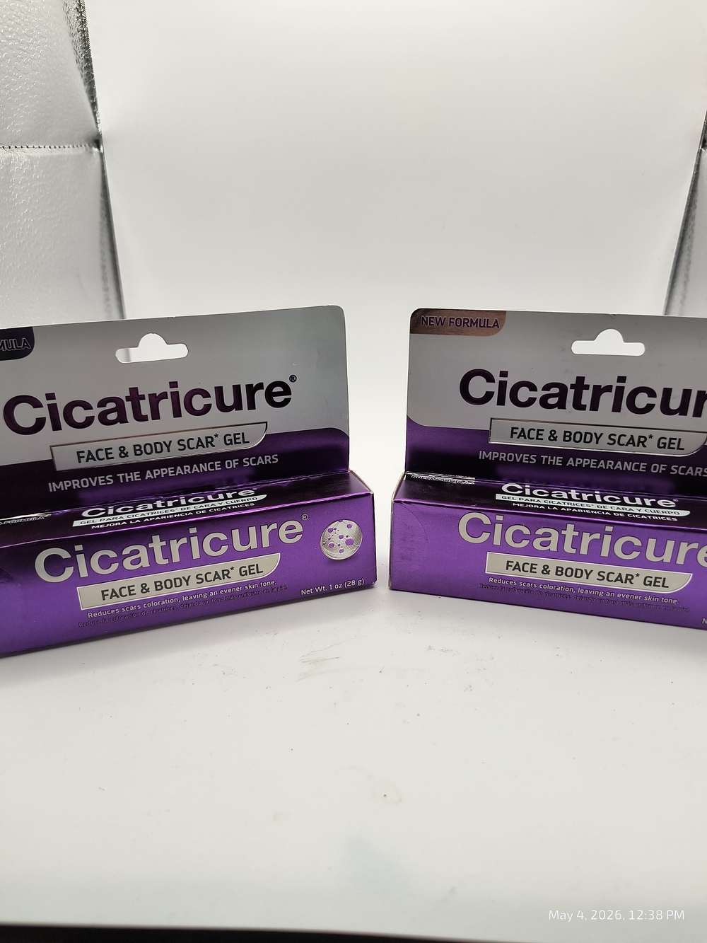 Cicatricure Face And Body Scar Gel 1.0 oz 28g Sealed 2 Boxes Remove Scars